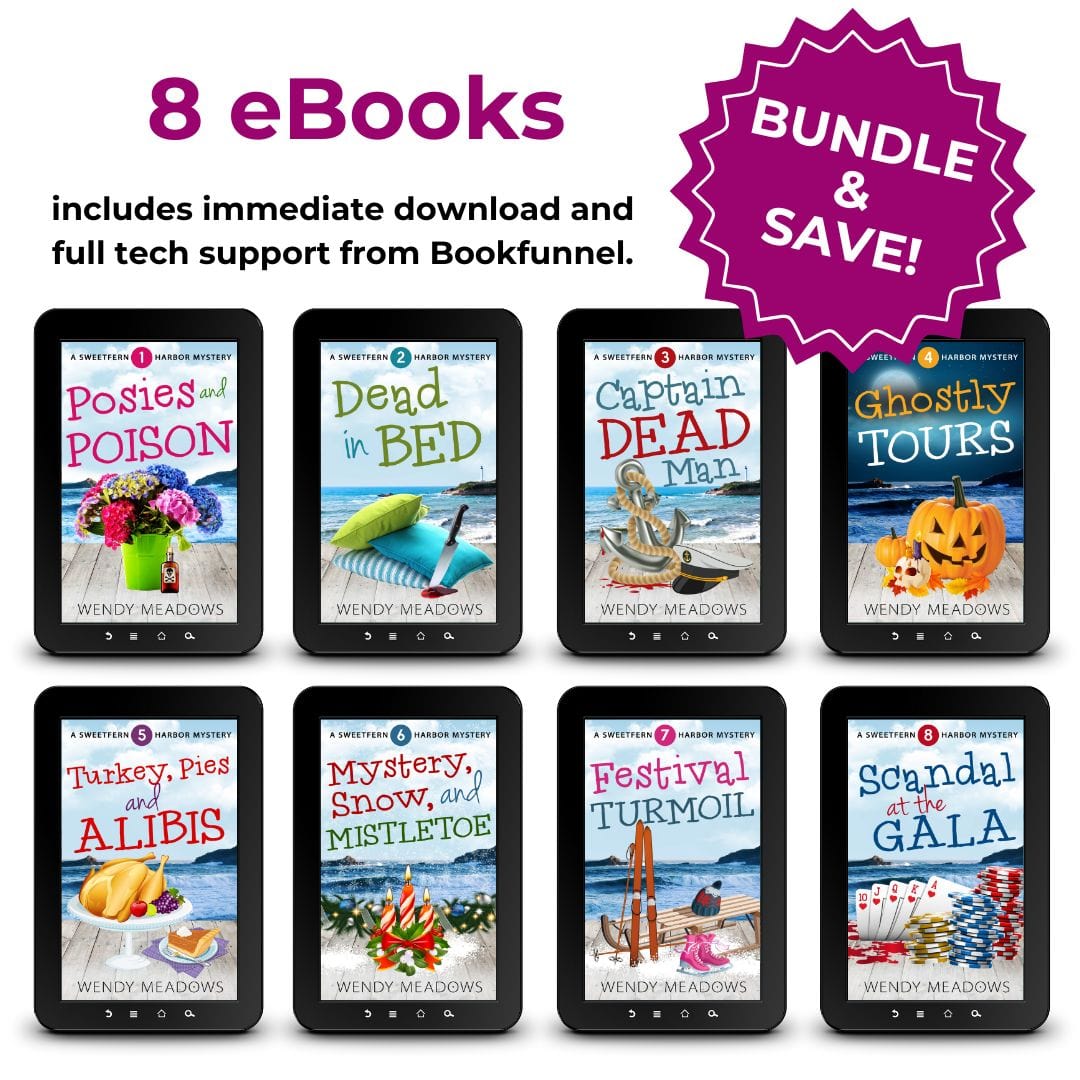 Wendy Meadows Cozy Mystery Sweetfern Harbor eBooks 1-8 (EBOOK)