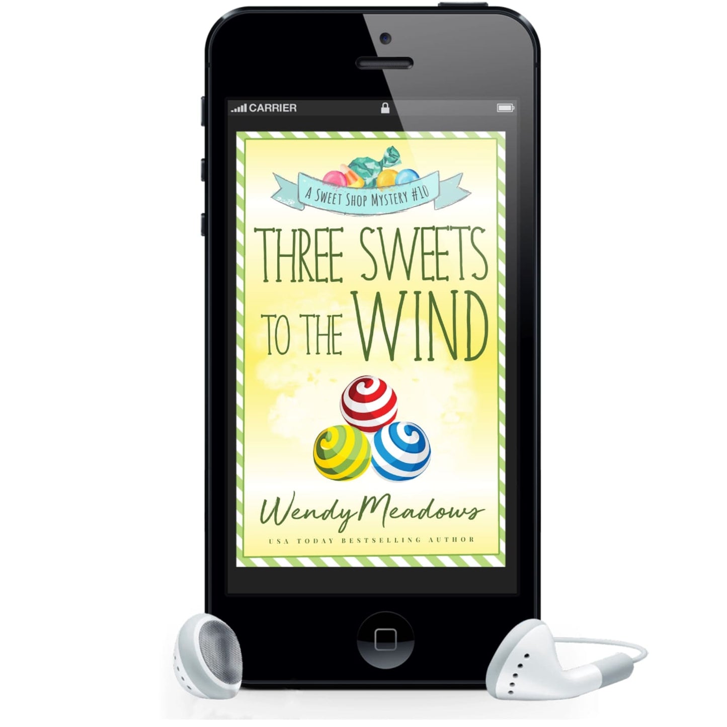 Wendy Meadows Cozy Mystery Three Sweets to the Wind (AUDIOBOOK)
